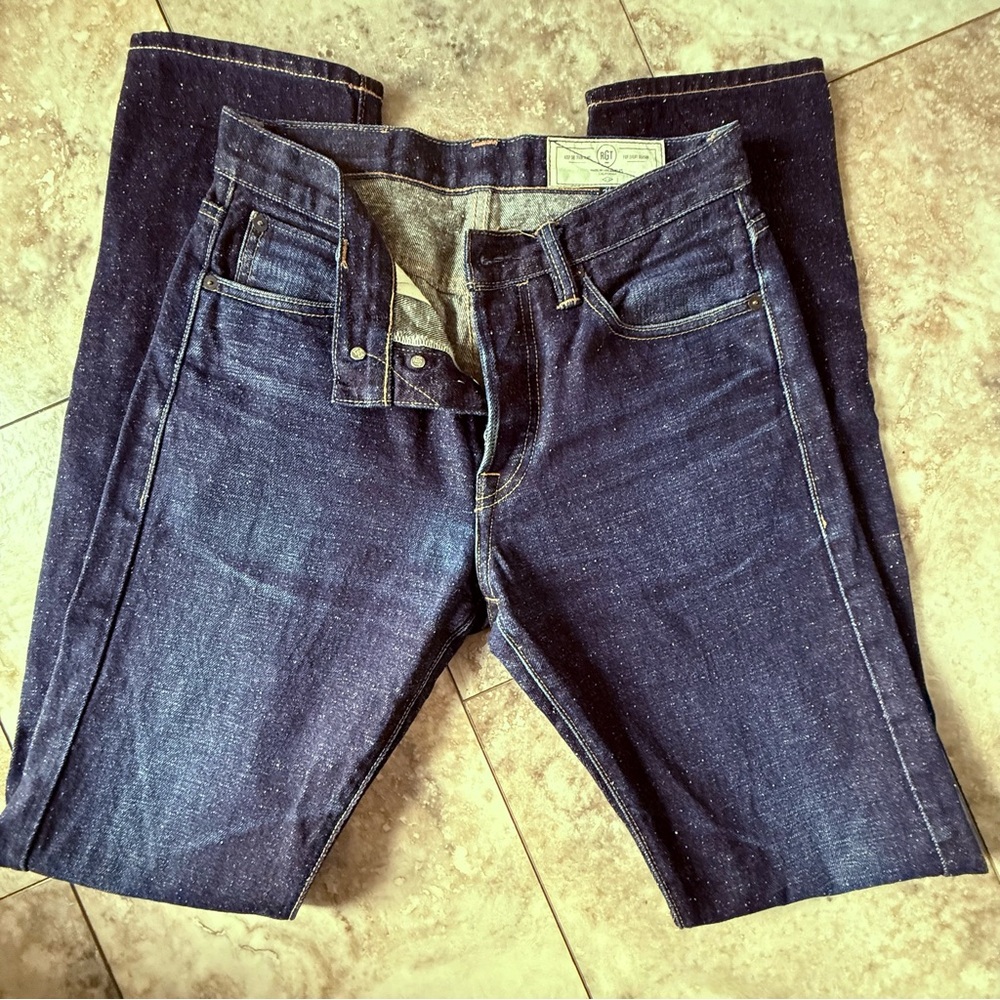 Rogue Territory Indigo Standard Issue Relaxed Taper Jeans Neppy
